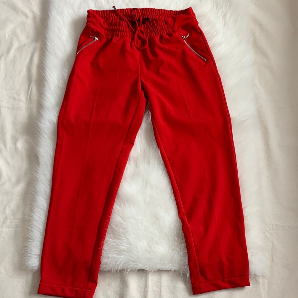 Vibrant Red Women's Pantsuit